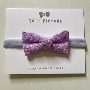 Faixa de Bebê Laços -Lilás - Coleção Bambolê