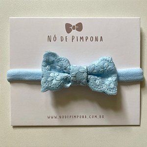 Faixa de Bebê Laços - Azul - Coleção Bambolê