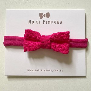 Faixa de Bebê Laços -Rosa Pink - Coleção Bambolê