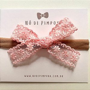 Faixa de Bebê Renda - Rosa