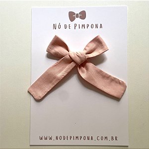 Laço Retro de Tecido - Rosa