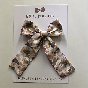 Laço Max Longo Flor 100% algodão - Amarelo
