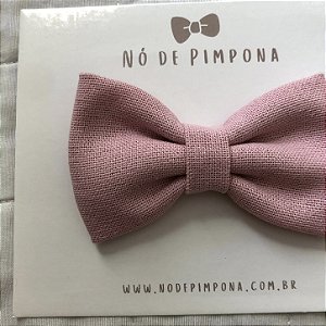 Laço de Linho G- Rosa