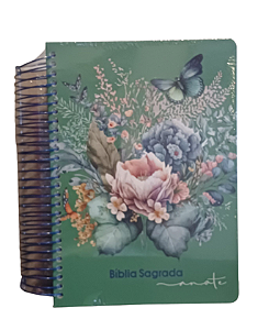 BIBLIA ANOTE- CAPA FLORAL ESPIRAL NVI LETRA GRANDE