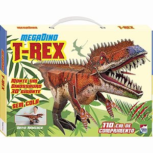 LIVRO MEGADINO T REX MONTE UM DINOSSAURO GIGANTE