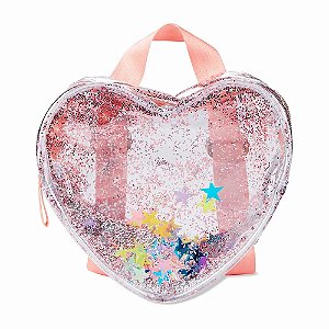 MOCHILA INFANTIL GLITTER CORACAO 197