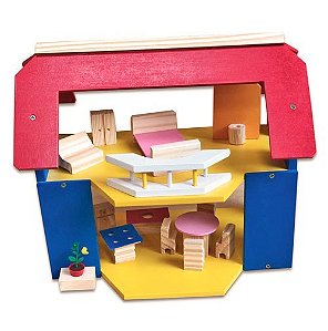 CASA DE BONECA COM VARANDA
