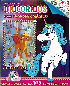 LIVRO COM TRANSFER MAGICO FLORESTA ENCANTADA