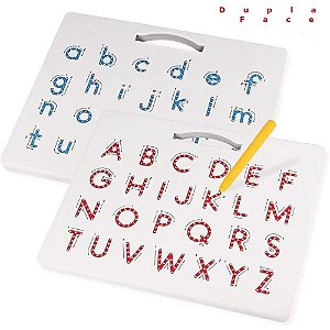 LOUSA MAGNETICA DUPLA FACE MAIUSCULA E MINISCULA