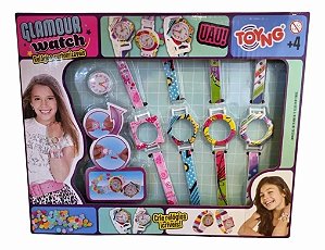 KIT DECORA RELOGIO 4 PULSEIRAS