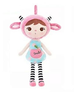 BONECA DE PANO ANGELA SMILE C VESTIDO AZUL