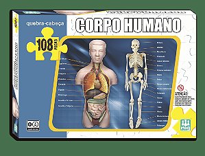 QUEBRA CABECA CORPO HUMANO 108 PÇ