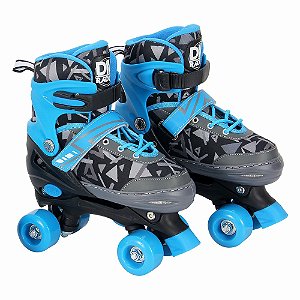 PATINS ROLLER AJUSTAVEL AZUL 30 A 33