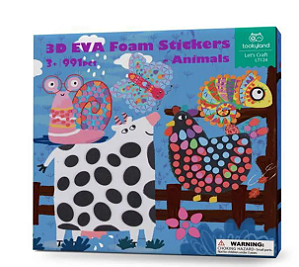 ADESIVOS EM EVA 3D ANIMAIS