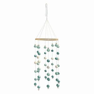 MOBILE POMPOM EM TONS VERDE
