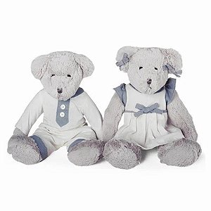 CASAL URSA HANNA E URSO KEN DE TECIDO
