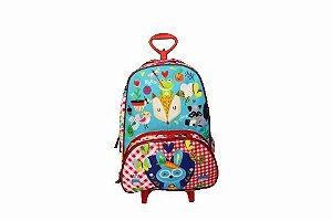 MOCHILA ESCOLAR DE RODINHAS COELHO FLORESTINHA