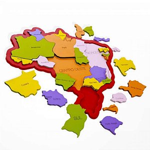 QUEBRA CABECA MAPA BRASIL REGIOES E ESTADOS
