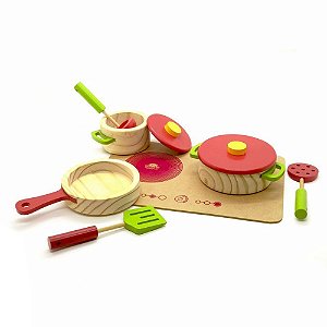 CONJUNTO PANELAS COM UTENSILIOS COOKTOP