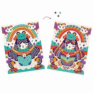 COLAGEM COM MOSAICOS KOKESHI