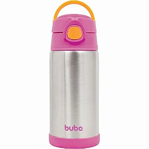 COPO TERMICO PAREDE DUPLA COM CANUDO ROSA PINK