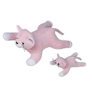 GATA MIMI COM 1 FILHOTE BEGE
