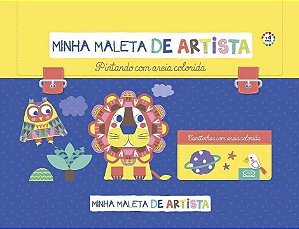 LIVRO MINHA MALETA ARTISTA PINTANDO C/AREIA COLORIDA