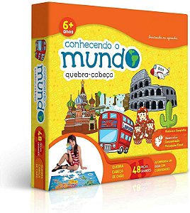 QUEBRA CABECA CONHECENDO O MUNDO 120PCS