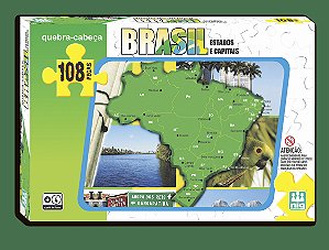 QUEBRA CABECA MAPA DO BRASIL 108PC