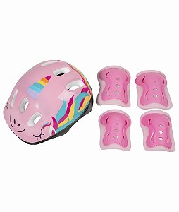 KIT CAPACETE AJUSTAVEL UNICORNIO
