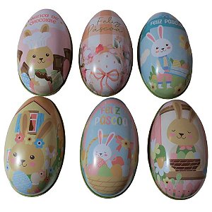 LATA EM FORMATO OVO DE PASCOA