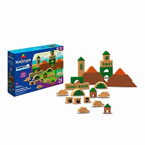 BRINCANDO DE ENGENHEIRO DINOS 70PCS