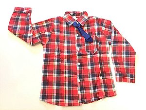 CAMISA JUNINA FLANELADA XADREZ CHIC
