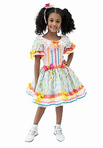 VESTIDO JUNINO CACTO ROSA CLARO A22