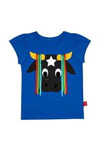 CAMISETA JUNINA BUMBA MEU BOI MENINA VERMELHO A22