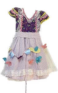 VESTIDO JUNINO PASSAROS A23