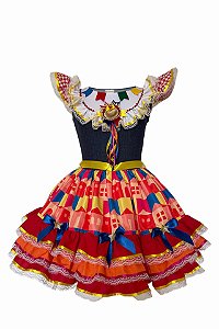 VESTIDO JUNINO BANDEIRINHA A24