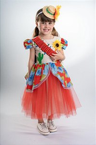 VESTIDO JUNINO CANGACEIRA A25