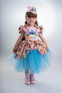 VESTIDO JUNINO STITCH A25