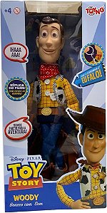 BONECO WOODY COM SOM TOY STORY 4PC