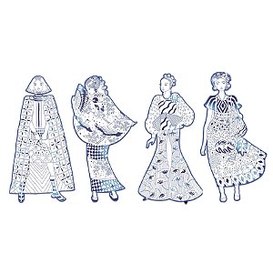 SILHUETAS LAURA E AMIGAS