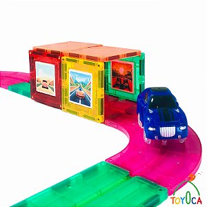 JOGO MAGNETICO EM MALETA RACE TRACK 29 PCS