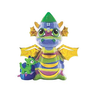 KIT ATIVIDADES DRAGAO COM AREIA BRILHA NO ESCURO