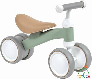 BICICLETA DE EQUILIBRIO 4 RODAS VERDE