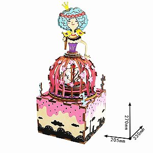 DIY CAIXA DE MUSICA BOX PRINCESA