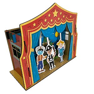 MEU TEATRO DE FANTOCHE CENARIO MAGICO