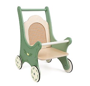 CARRINHO DE BONECA VINTAGE VERDE