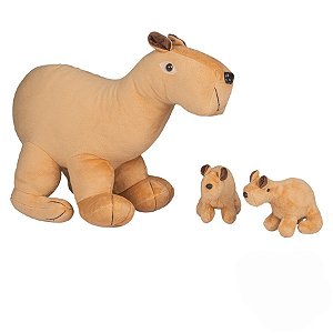 CAPIVARA GRAVIDA COM 2 FILHOTES