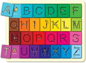 VAMOS ESCREVER ALFABETO VAZADO