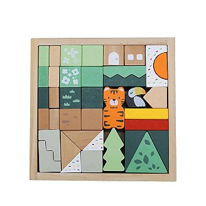 BLOCOS DE EMPILHAR DA FLORESTA